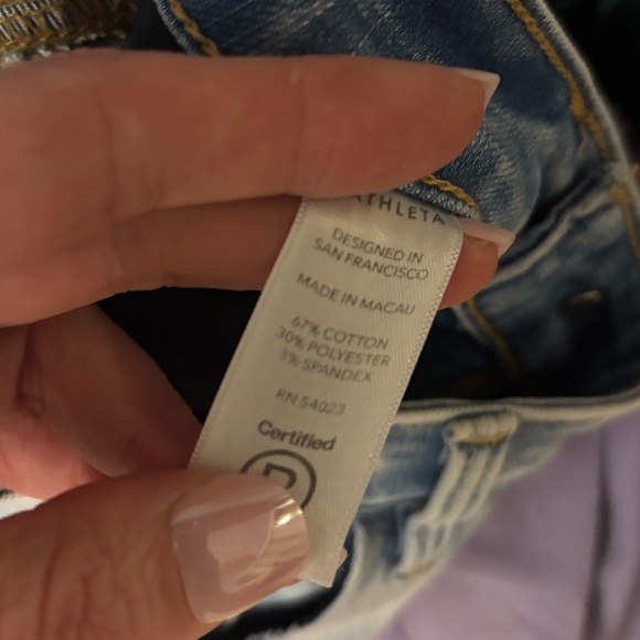 Athleta Sculptek Jeans straight leg size 26/2 - Picture 3 of 4